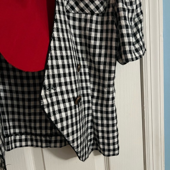 Vintage NWT Danny & Nicole New York petite 6 black/white/red houndstooth blazer - Picture 6 of 9